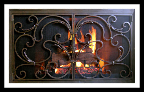 Barcelona Fireplace Screen Door