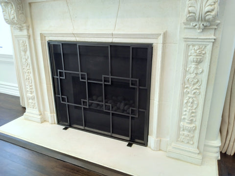 Lewis freestanding Firescreen