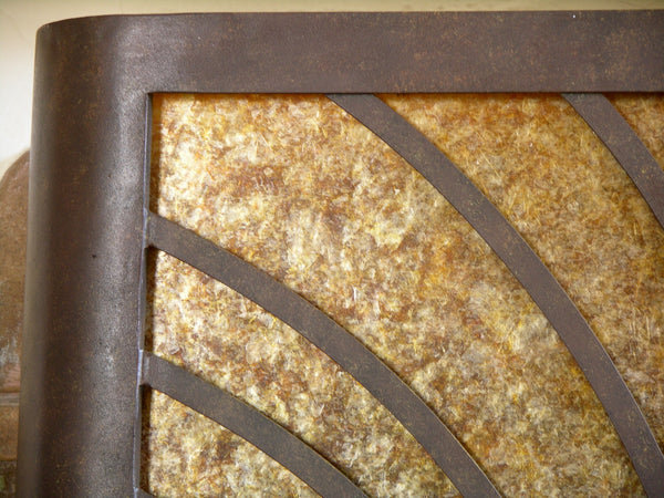 Art Deco Firescreen with Mica