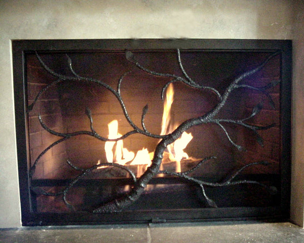 Tree Branch firescreen hand forged