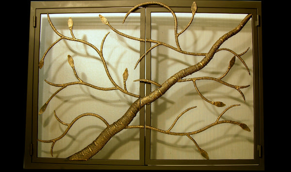 Tree Branch firescreen hand forged