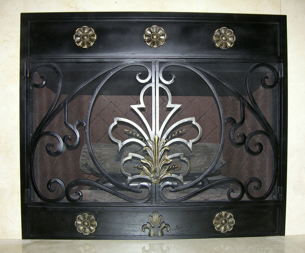 Regency Fireplace Screen Door