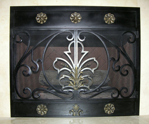 Regency Fireplace Screen Door