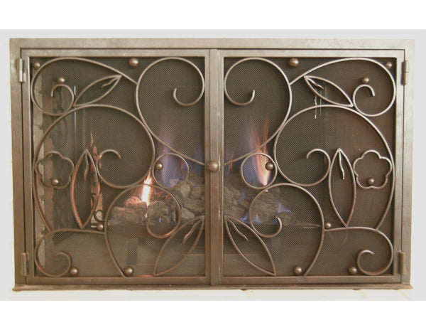 Edgar Brandt Salon Fireplace Screen Door