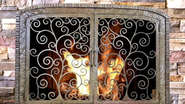 Tree Of Life Fireplace Screen Door