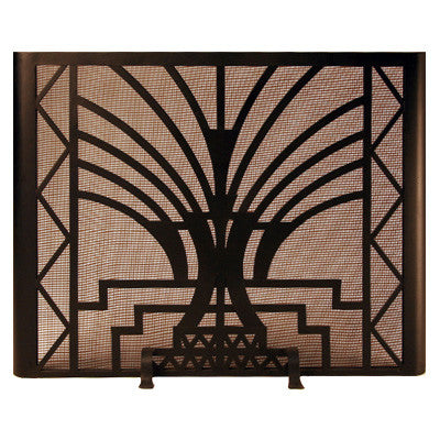 Art Deco Fireplace Screen Door