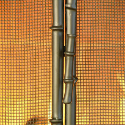 Bamboo Fireplace Screen Door