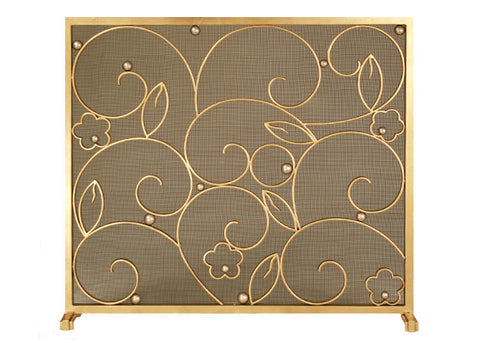 Edgar Brandt Salon Fireplace Screen Door