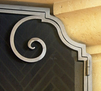 Celtic Loop Fireplace Screen Door