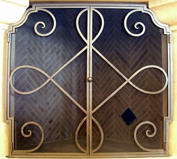 Celtic Loop Fireplace Screen Door