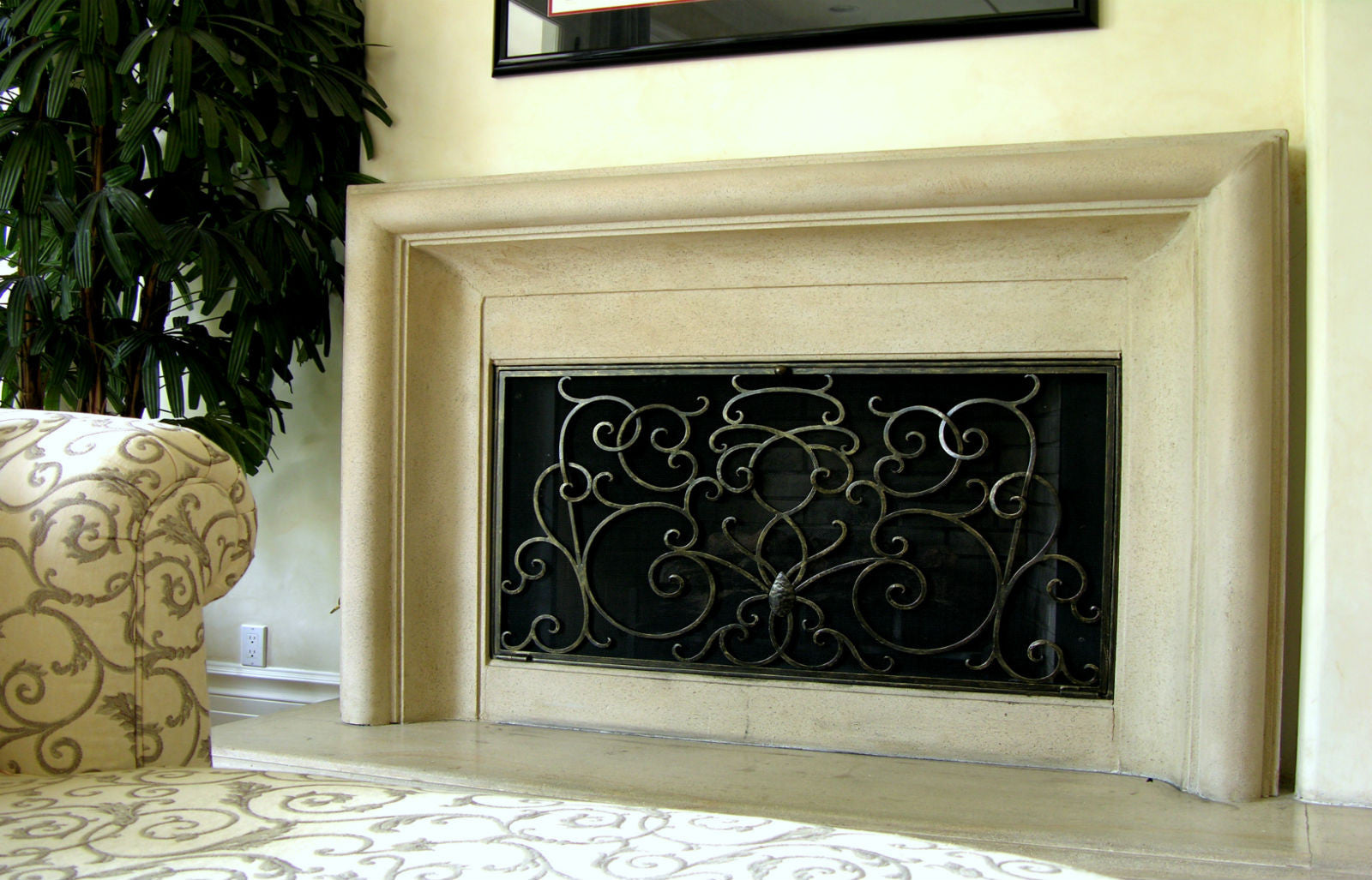 Hand forged scrollwork