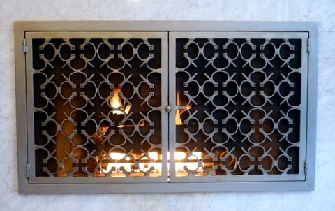 Parsival Fireplace Screen Door